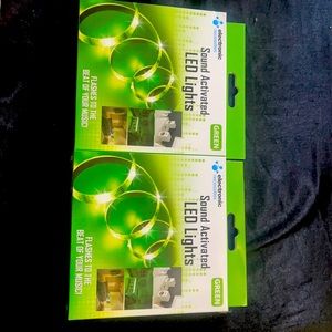 2 Pack of Green Sound Activated LED Lights